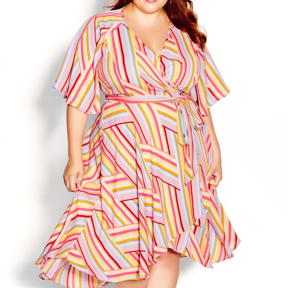 NWT City Chic Diana Wrap Dress Size 14